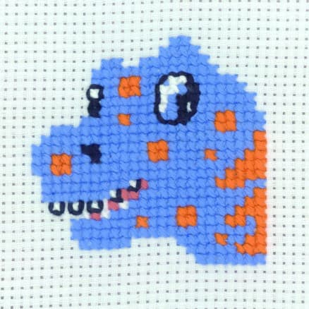Permin Broderikit Dinosaurie 8x8cm