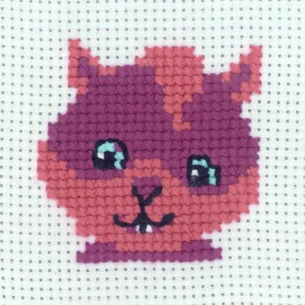 Permin Broderikit Ekorrar 8x8cm