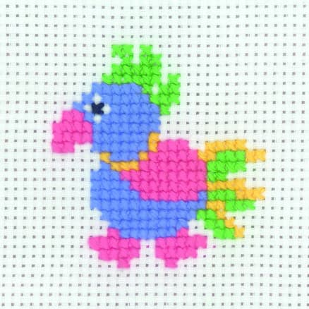 Permin Broderikit Papegoja 8x8cm