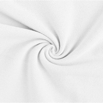 Polo bomullsjersey 155cm 050 Vit - 50cm