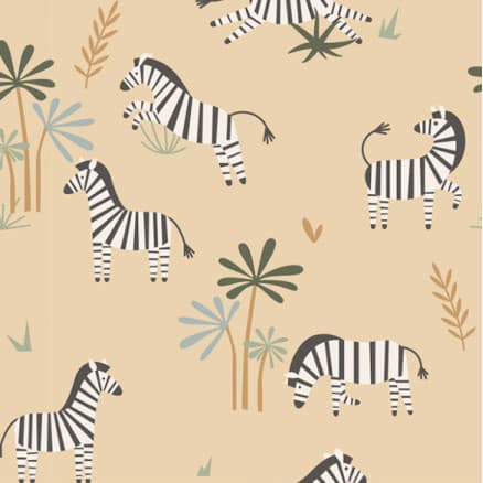 Bomullsjersey Print Tyg 150 cm 052 Zebror - 50cm