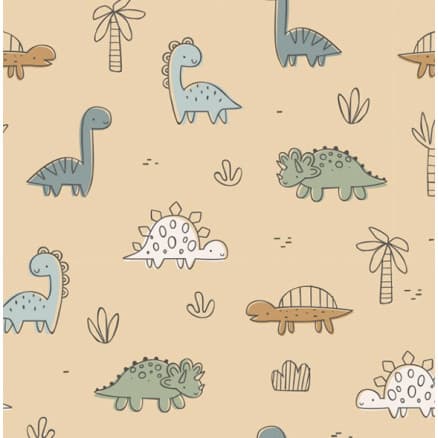 Bomullsjersey Print Tyg 150 cm 052 Dino - 50cm