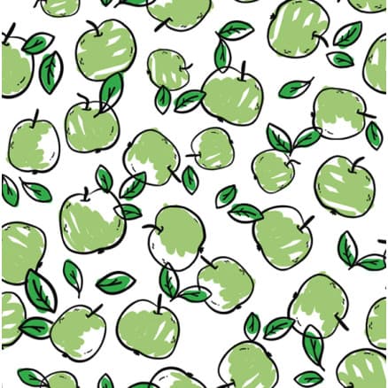 Bomullsjersey Print Tyg 150 cm 050 äpplen - 50 cm