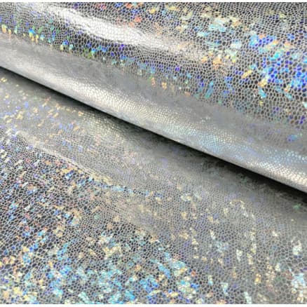 Polyester Jersey m/Folieprint 150cm 70 Silver - 50cm