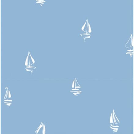 Bomullsjersey Print Tyg 150cm 003 Skeppas - 50cm