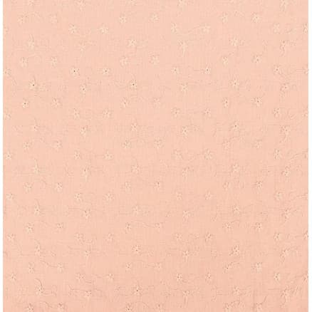 Bomullstyg med broderi 135cm 1613 Lax - 50cm