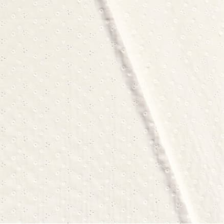 Broderi Anglaise 135cm 051 Råvit - 50cm