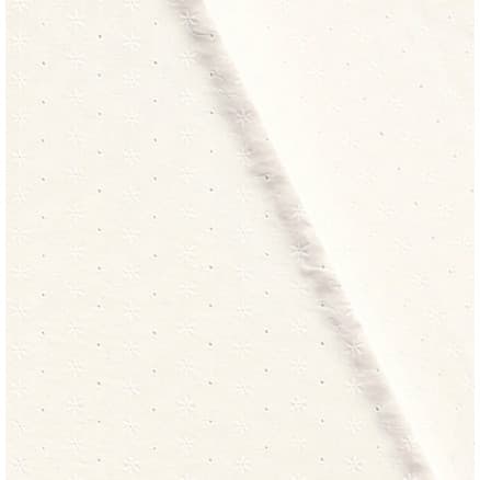 Broderi Anglaise 135cm 051 Råvit Design 2 - 50cm