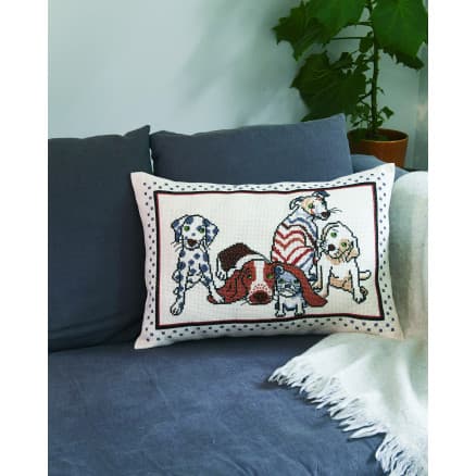 Permin Broderikit Hundkuddar 58x40cm