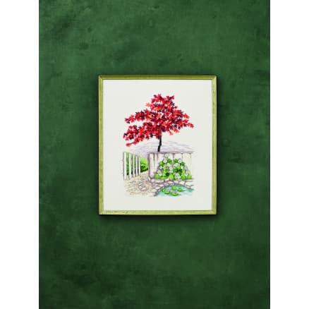 Permin Broderikit Japansk lönn & häger 43x36cm