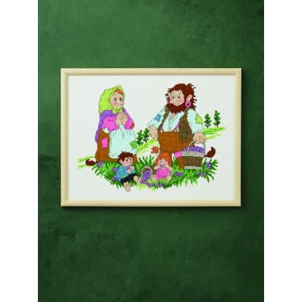 Permin Broderikit Bärplockare 40x30cm
