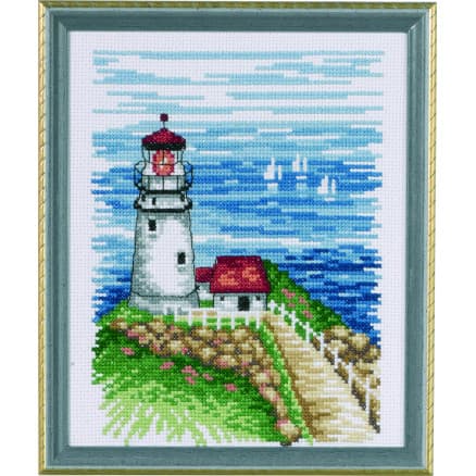 Permin Broderikit Fyr 17x21cm