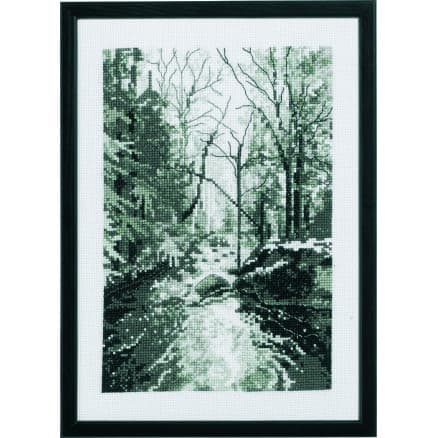 Permin Broderikit Skogsbäck 21x29cm