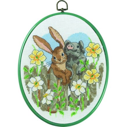 Permin Broderikit Nya Vänner 20x26cm