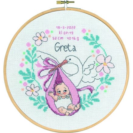 Permin Broderikit Dop Greta Ø20cm