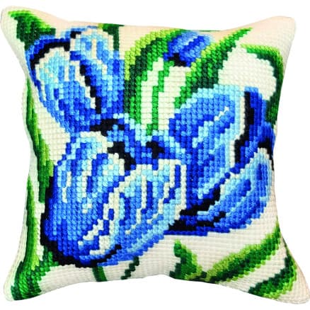 Permin Broderikit Tulpaner stramalj m/garn 35x35cm