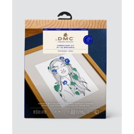 Designer Collection Broderi-Kit Porträtt Blå