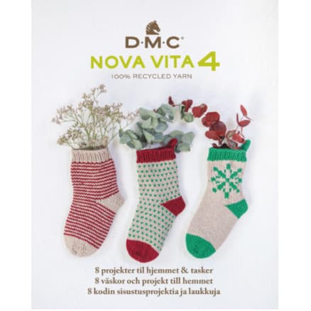 DMC Nova Vita 4 Mönsterbok - 8 projekt för hemmet och väskor