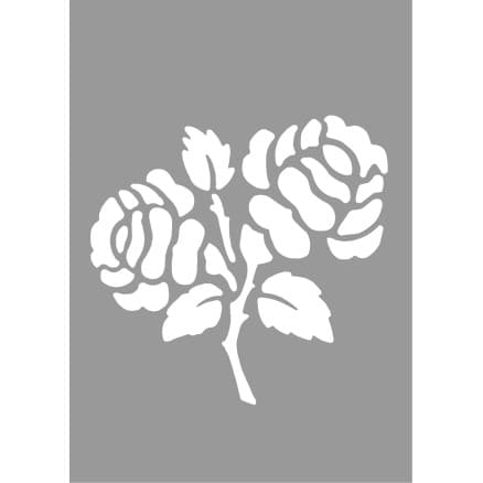 Stenciler/Schablon Rose 10 x 15 cm