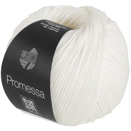 Lana Grossa Promessa Garn 13 Vit