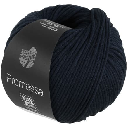 Lana Grossa Promessa Garn 22 Nattblå