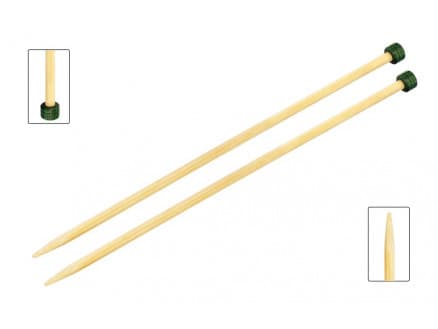 KnitPro Bamboo Stickor / Jumperstickor Bambu 33cm 6,50mm / 13in US10Â½