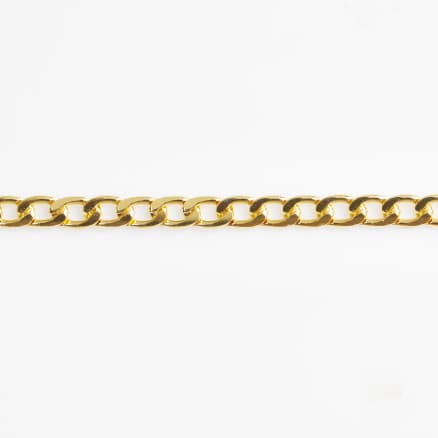 Infinity Hearts Kedja Aluminium Guld 13x11mm 50cm - 1 st