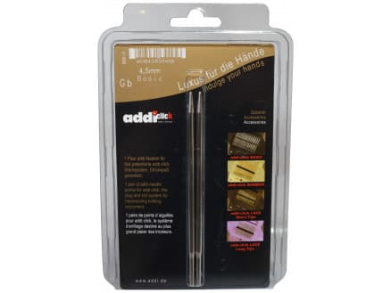 Addi Click Turbo Ändstickor Mässing 13cm 4,50mm US7