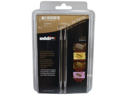 Addi Click Turbo Ändstickor Mässing 13cm 6,50mm US10Â½