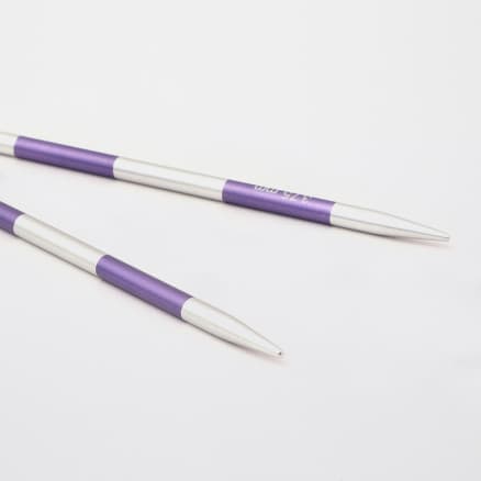 KnitPro SmartStix Korta Ändstickor Aluminium 9cm 3,75mm