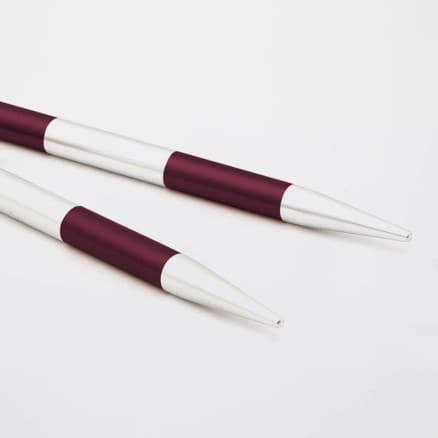 KnitPro SmartStix Korta Ändstickor Aluminium 9cm 6,00mm