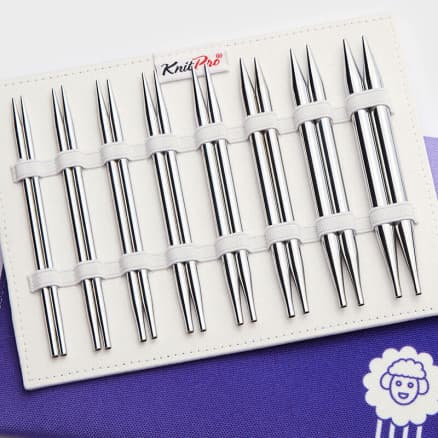 KnitPro Nova Cubics Ändstickor-set 60-80-100 cm 4-8 mm 7 storlekar