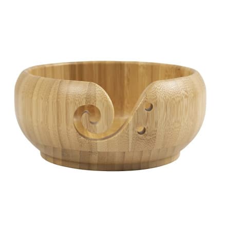 Garnskålar, diam. 15 cm, H: 7,5 cm, Bambu, 1 st.