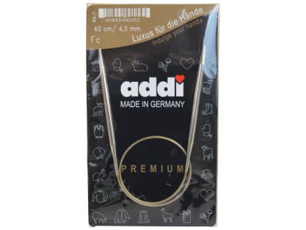 Addi Turbo Rundstickor Mässing 40cm 4,50mm / 15.7in US7