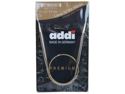 Addi Turbo Rundstickor Mässing 40cm 5,50mm / 15.7in US9