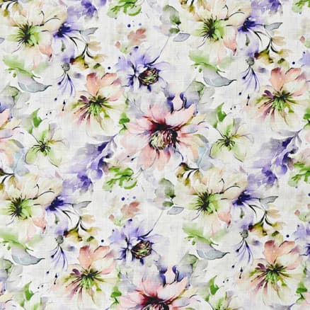 Lin/Viskos Jersey Tyg 1622 Blommor - 50cm
