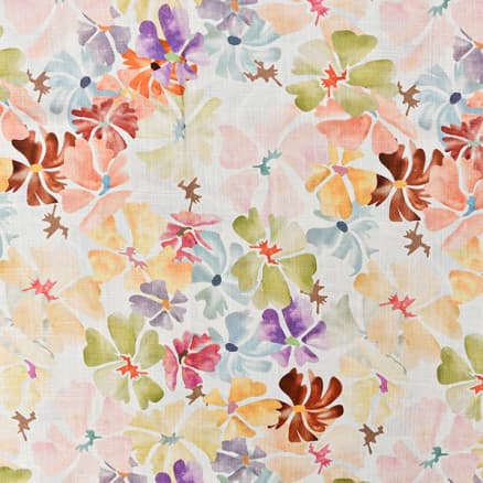 Lin/Viskos Jersey Tyg 1957 Blommor - 50cm