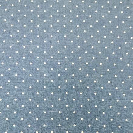 Denimtyg 145cm 60 Små prickar Ränder - 50cm