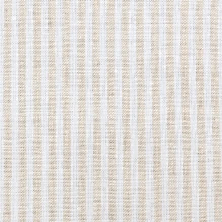 Lin/Bomull Jersey Randigt Tyg 150cm 069 Svart - 50cm