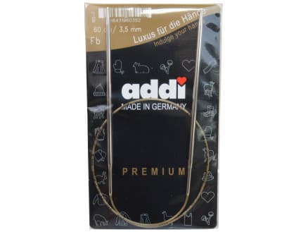 Addi Turbo Rundstickor Mässing 60cm 3,50mm / 23.6in US4