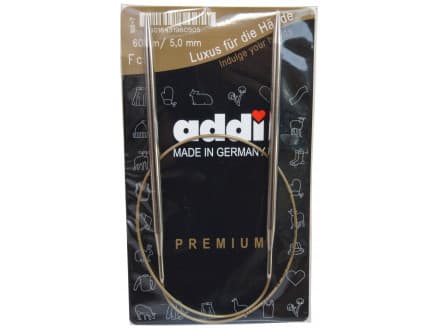 Addi Turbo Rundstickor Mässing 60cm 5,00mm / 23.6in US8