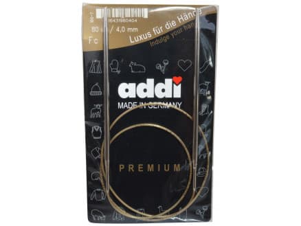 Addi Turbo Rundstickor Mässing 80cm 4,00mm / 31.5in US6