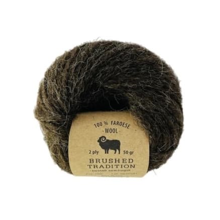 Navia Brushed Tradition Garn 1106 Mörkbrun