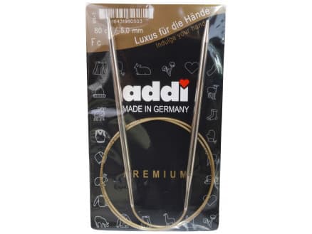 Addi Turbo Rundstickor Mässing 80cm 5,00mm / 31.5in US8