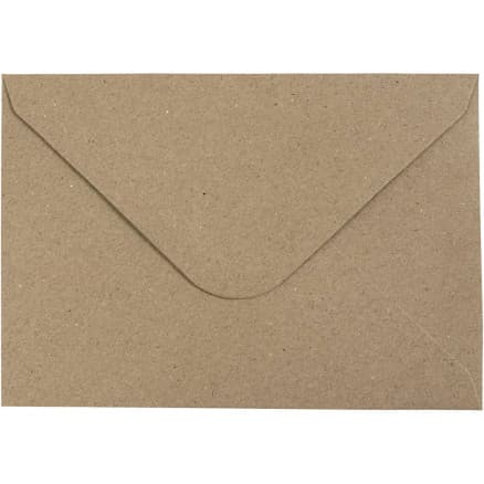 Kvist kuvert, C6 11,5x16 cm, 120 g, 50 st., natur