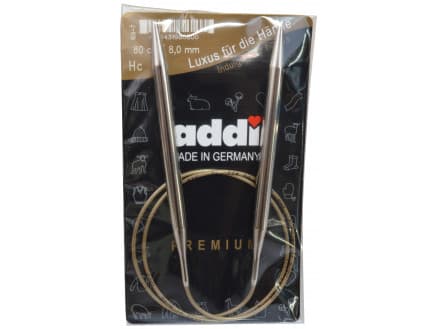 Addi Turbo Rundstickor Mässing 80cm 8,00mm / 31.5in US11