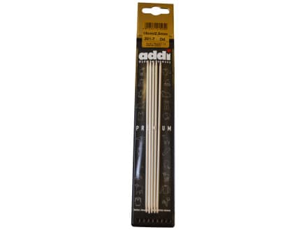 Addi Strumpstickor Aluminium 15 cm 2,50 mm / 5.9in US1Â½