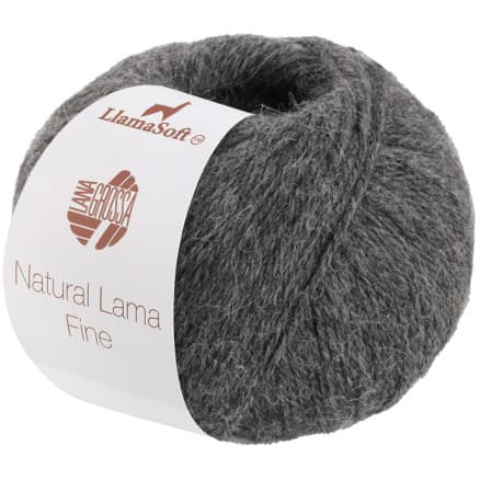 Lana Grossa Natural Lama Fine Garn 114 Gråbrun