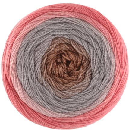 Lana Grossa Merino Lace Aquarell Garn 05 Ljung/Taupe/Nougat