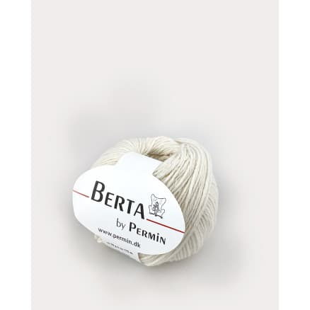Permin Berta Garn 26 Råvit